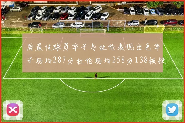 周最佳球员华子与杜伦表现出色华子场均287分杜伦场均258分138板投篮命中率高达639